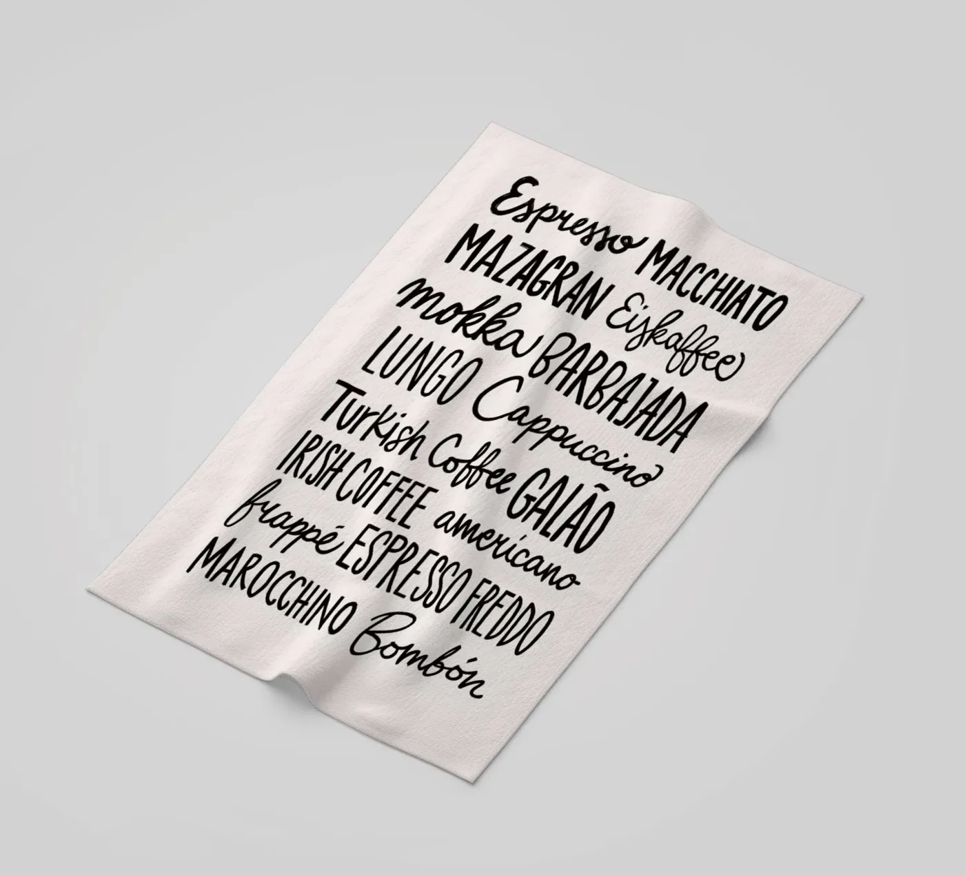 Coffee Menu telo mare da Pure