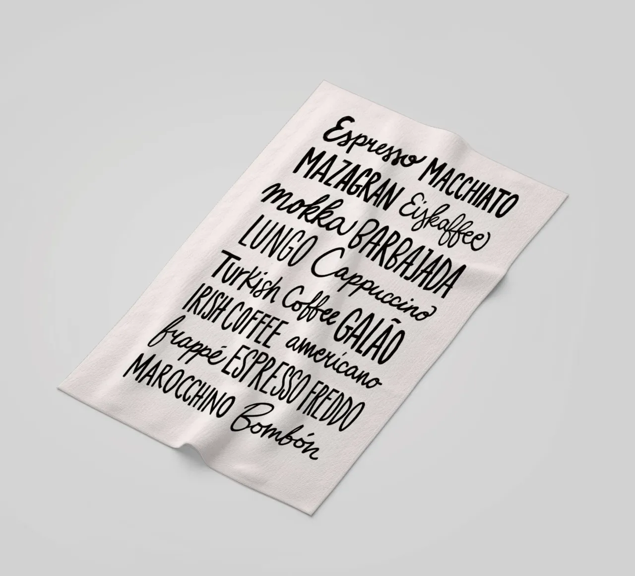 Coffee Menu telo mare da Pure