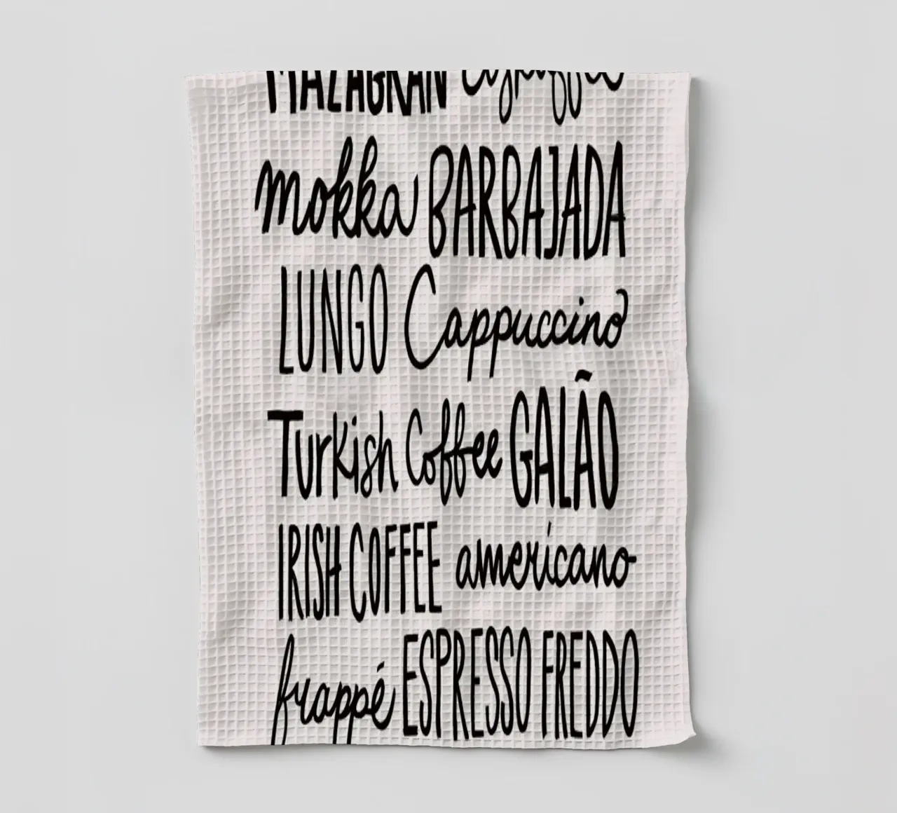 Coffee Menu canovaccio da cucina da Pure