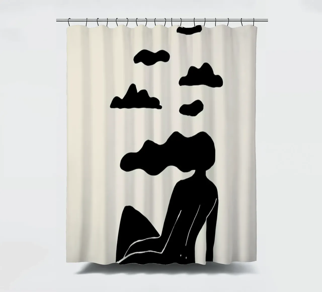 Head in the CLouds 2 tenda da doccia da Graphite