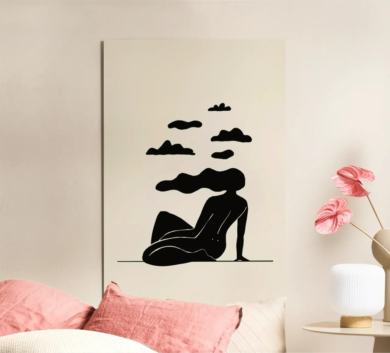 Head in the CLouds 2 alluminio dibond da Graphite