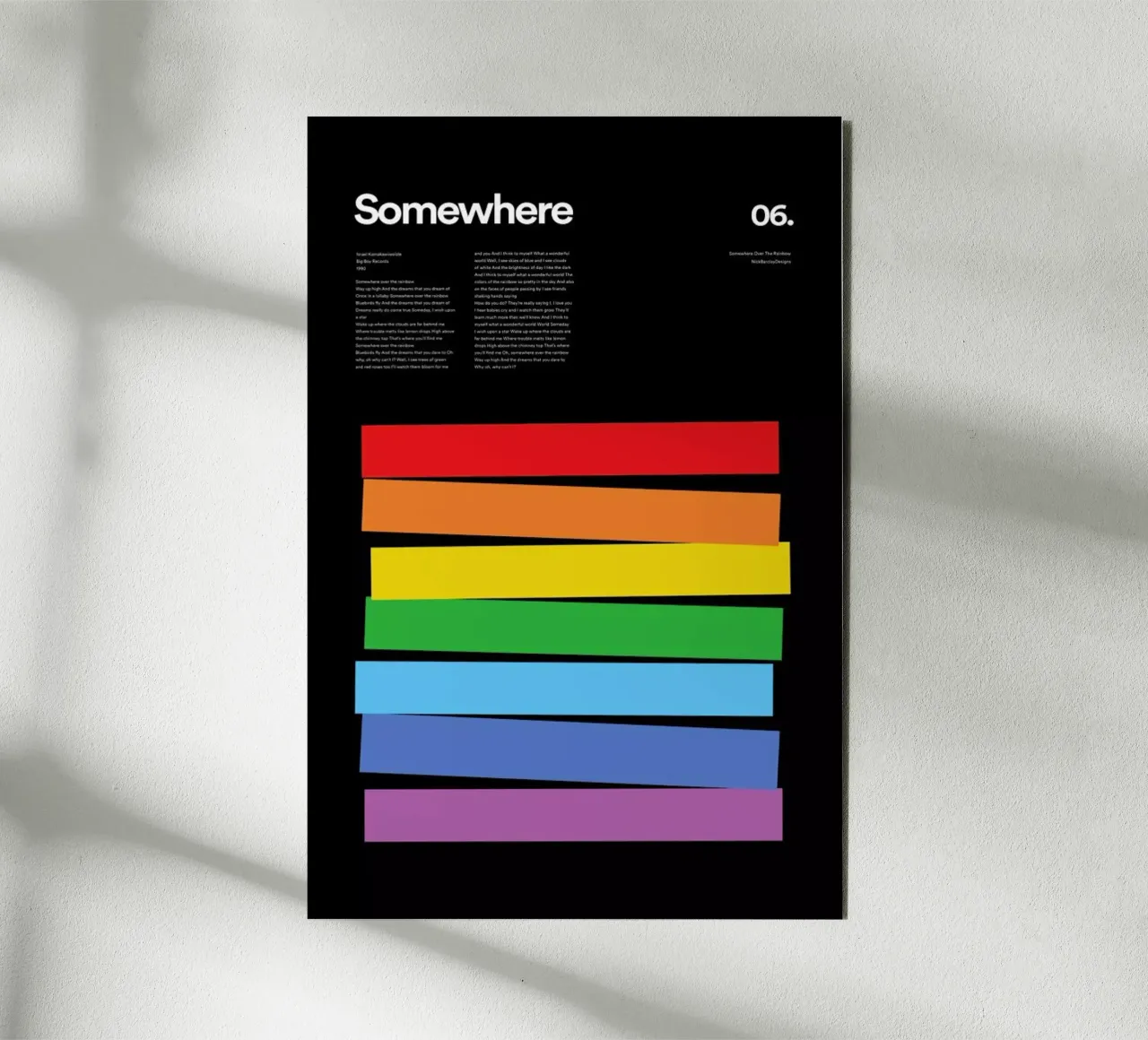 Somewhere over the Rainbow 06 alluminio dibond da Nick Barclay