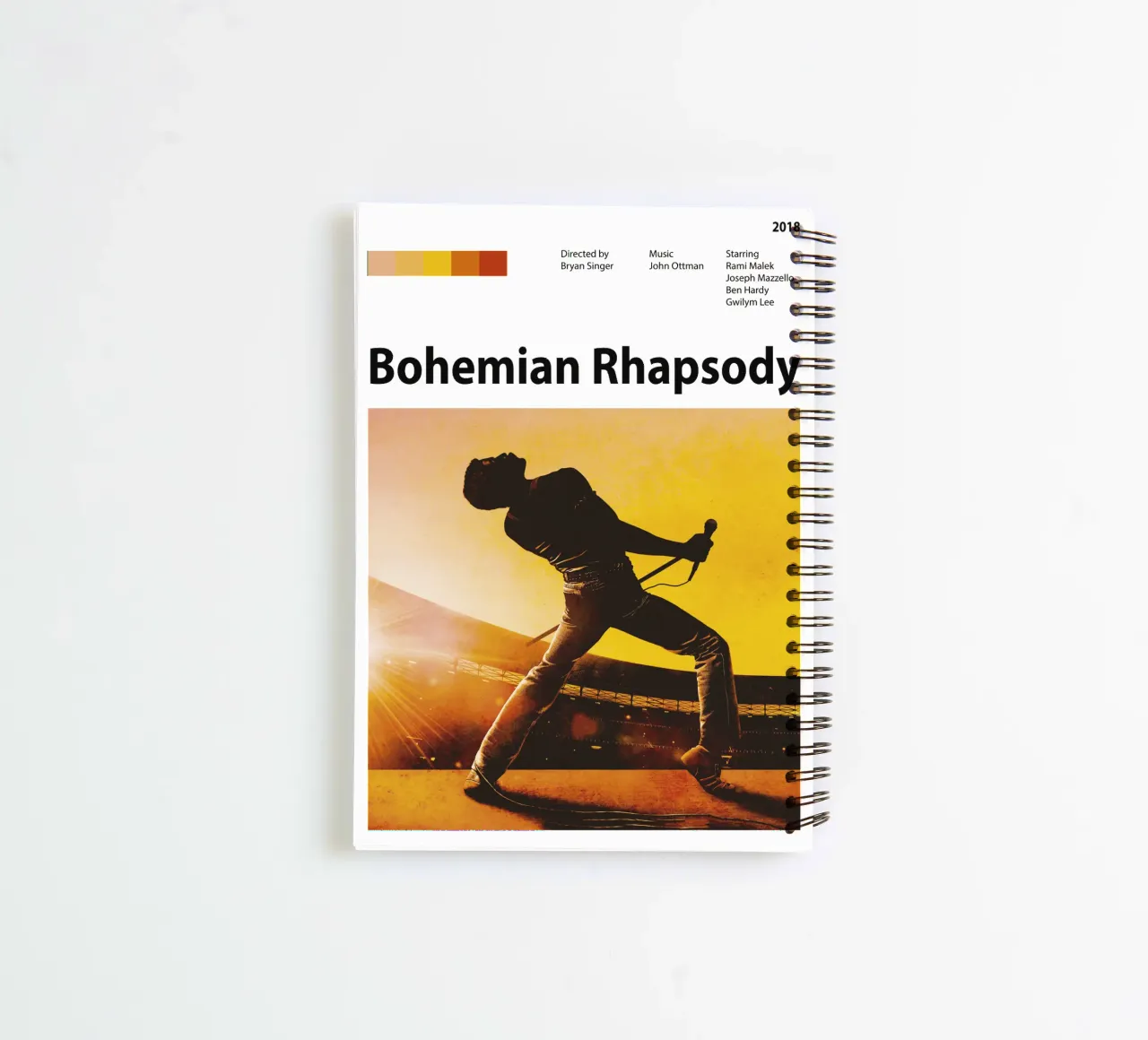 Bohemian Rhapsody spiral notebook by 🎞 The Movie Wall
