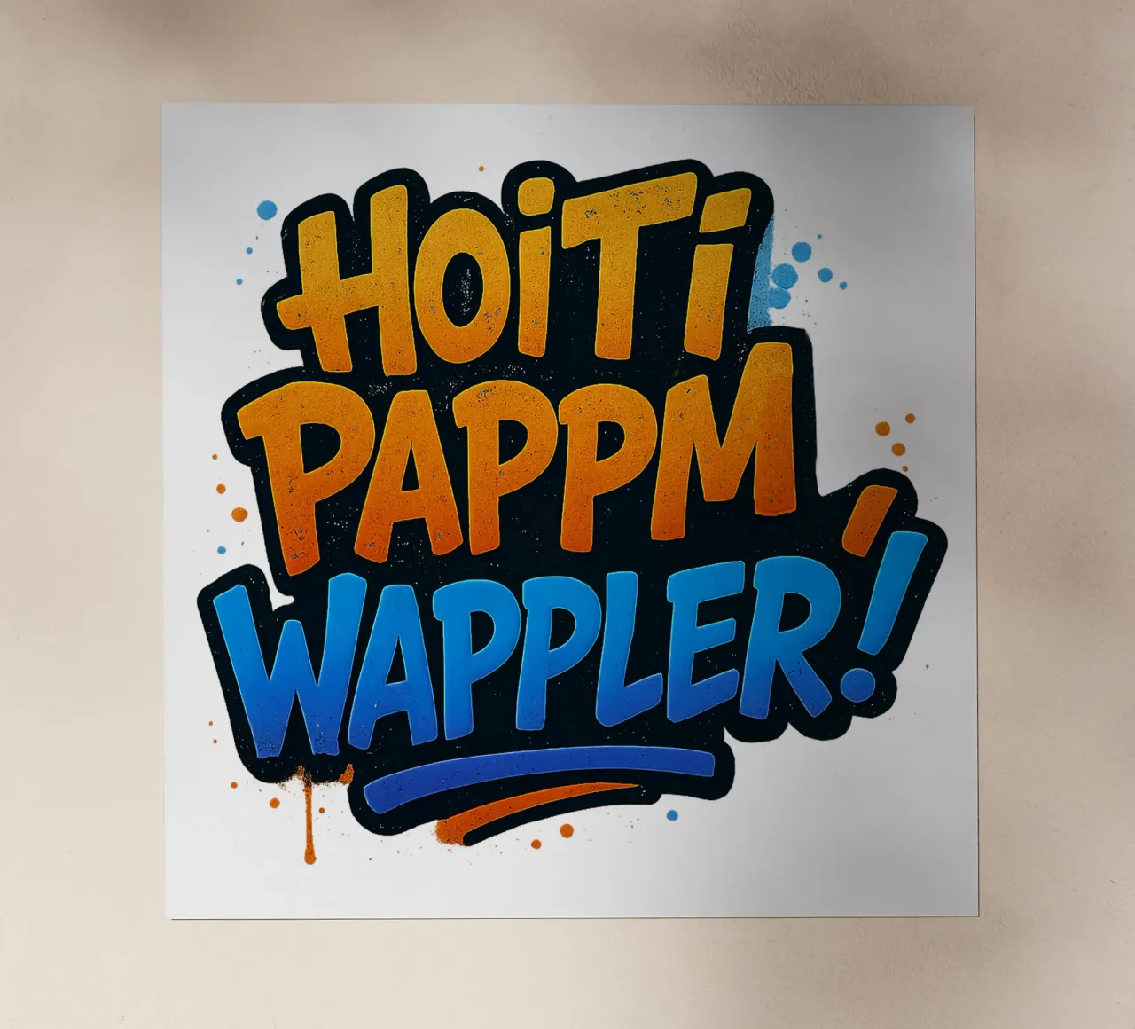 HOITI PAPPM, WAPPLER! pellicola backlit da Vintage Van Gogh