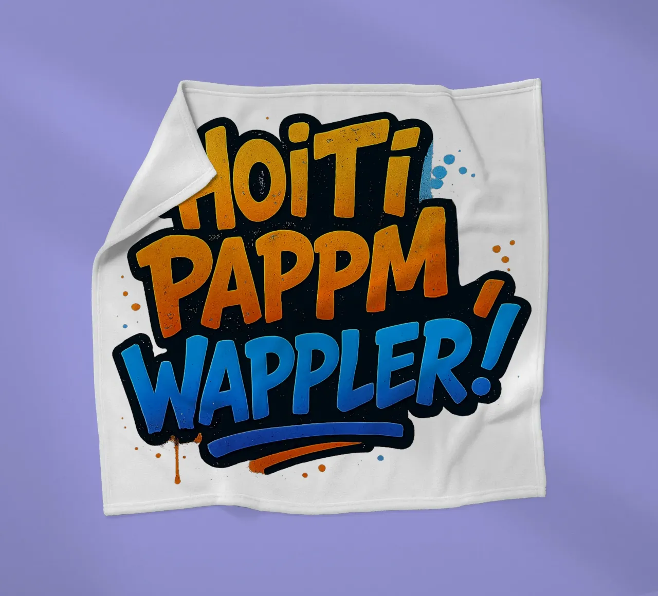 HOITI PAPPM, WAPPLER! fleece blanket by Vintage Van Gogh
