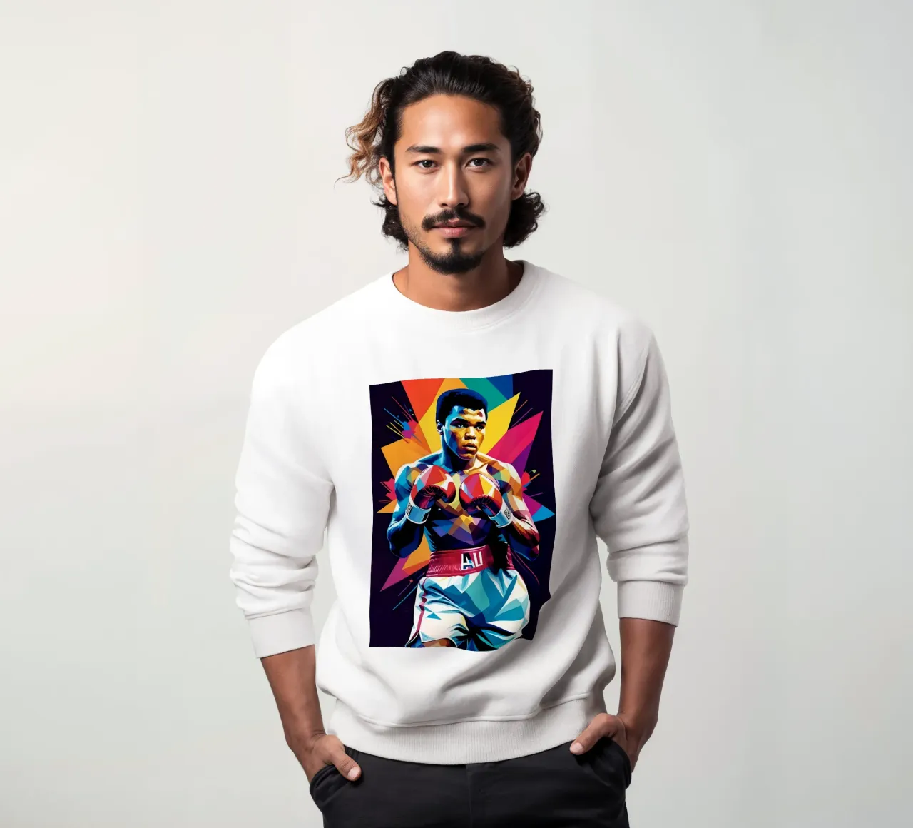Muhammad Ali wpap Kunst Sweatshirt von BONANZA
