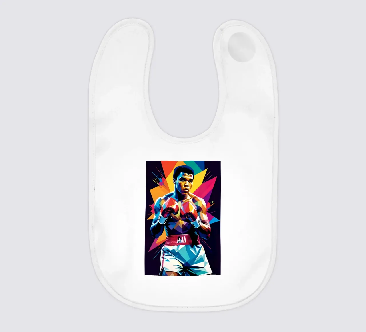 Muhammad Ali wpap art babero de BONANZA