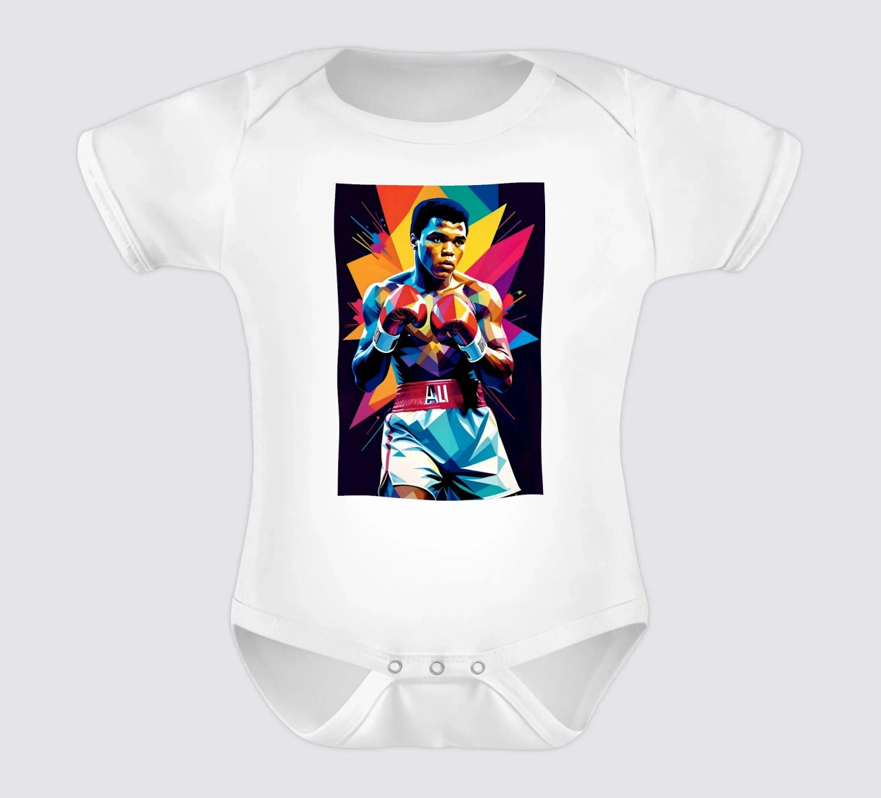 Muhammad Ali wpap Kunst Kurzarm Babybody von BONANZA
