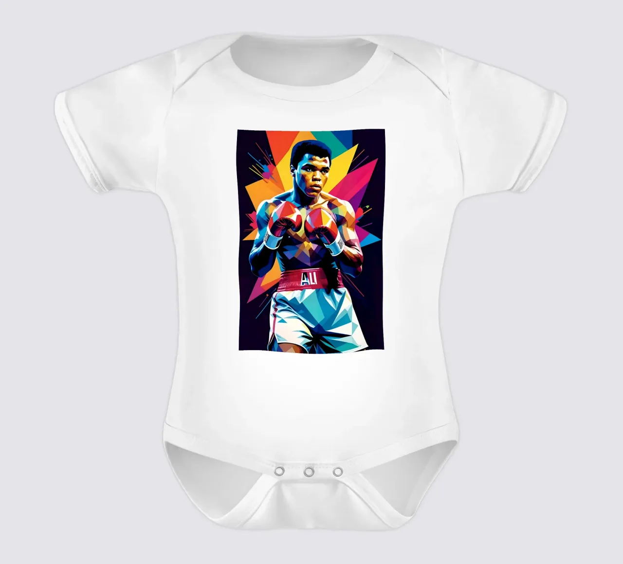Muhammad Ali wpap art body neonato maniche corte da BONANZA