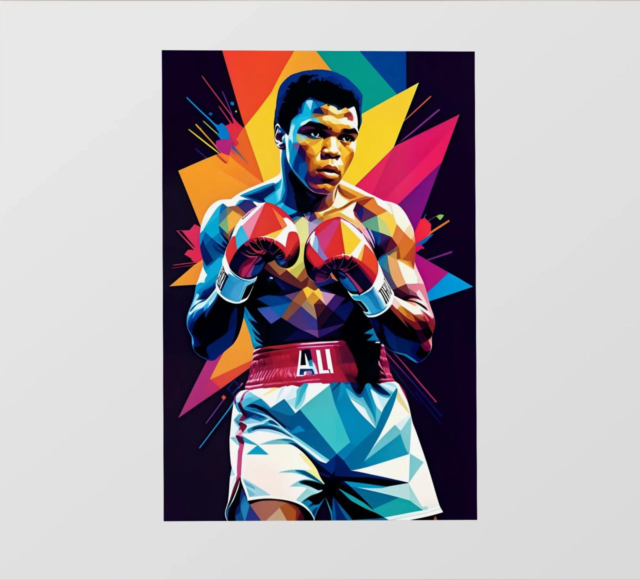 Muhammad Ali wpap art pellicola backlit da BONANZA