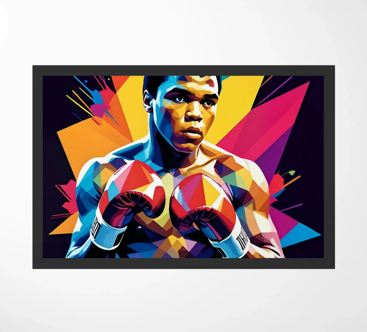 Muhammad Ali wpap art felpudo de BONANZA