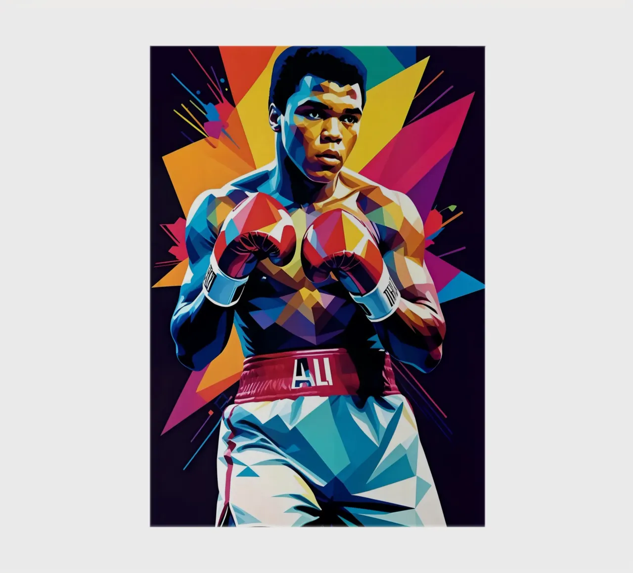Muhammad Ali wpap art carnet de notes de BONANZA