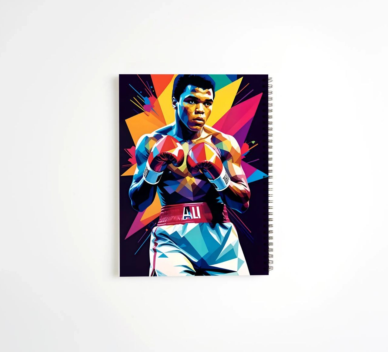 Muhammad Ali wpap art spiral notebook by BONANZA