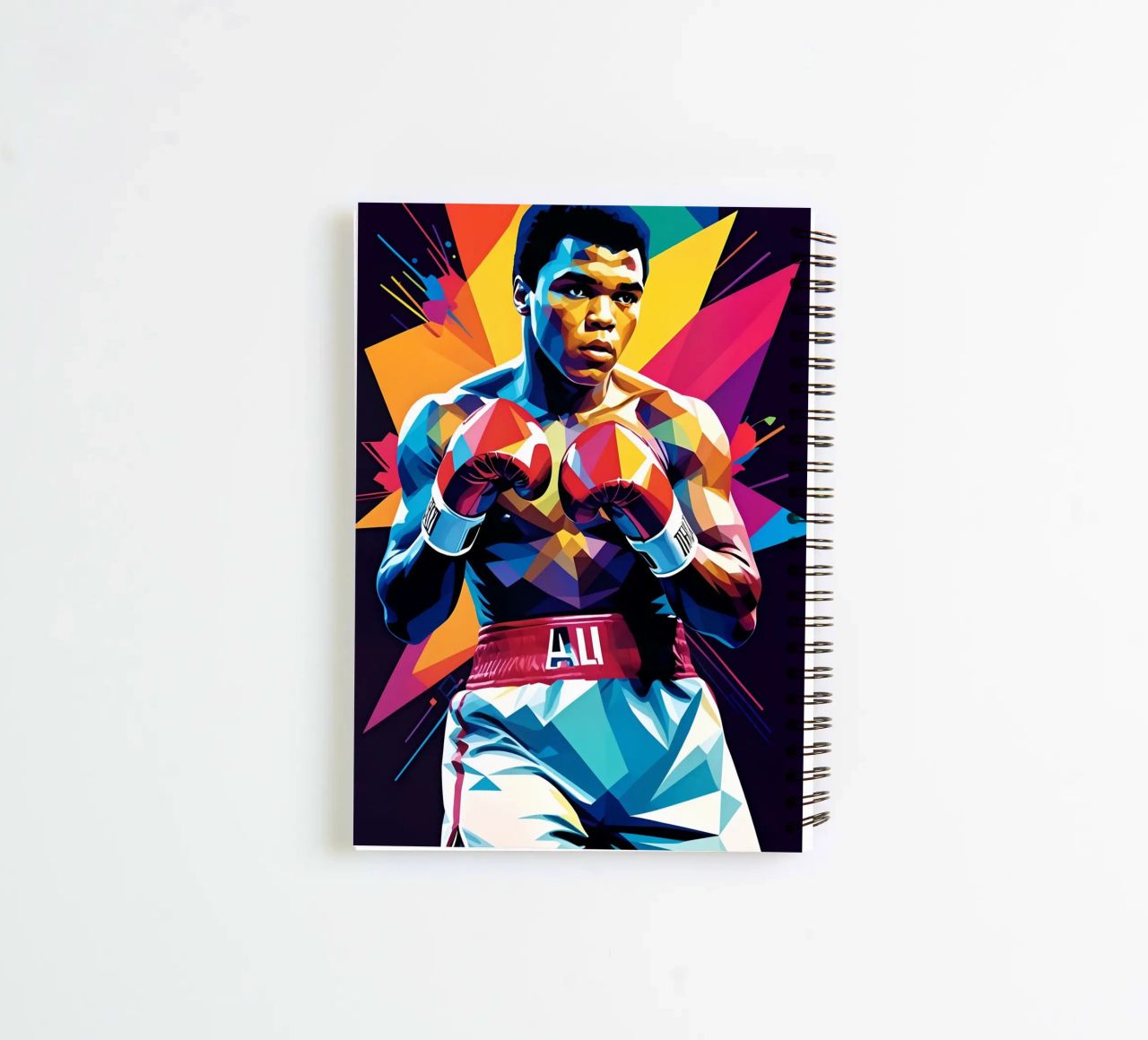 Muhammad Ali wpap art spiral notebook by BONANZA