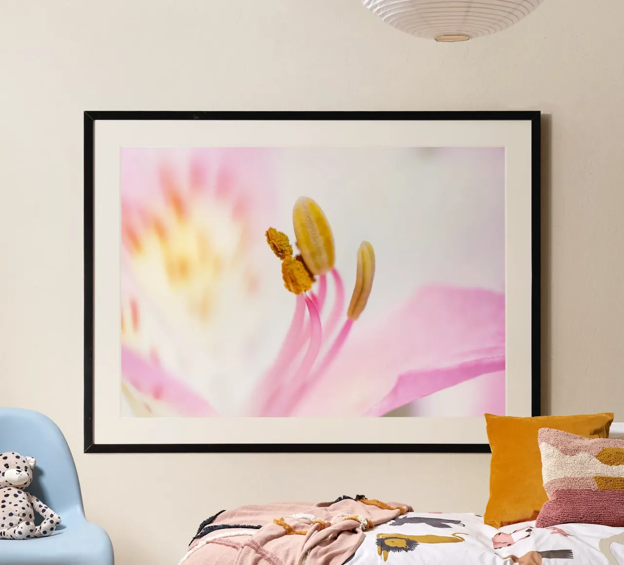 studi sulla flora #6 poster con telaio in plastica da rafael campezato