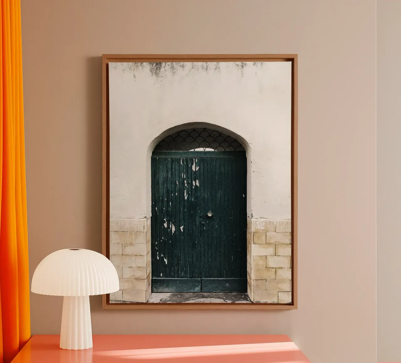 Quiete rustica tela con Cornice a cassetta da PhotoVibe Decor