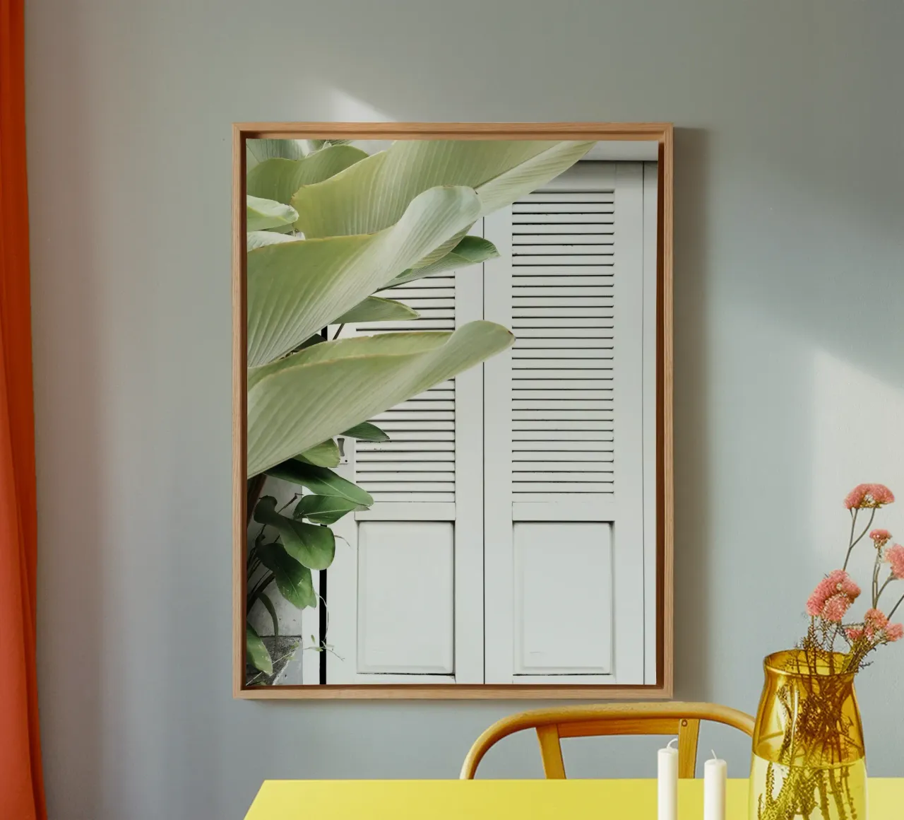 Quiete rustica tela con Cornice a cassetta da PhotoVibe Decor