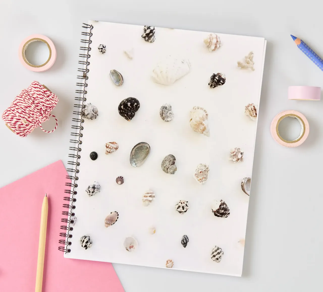 Rustic Stillness spiral notebook by PhotoVibe Decor
