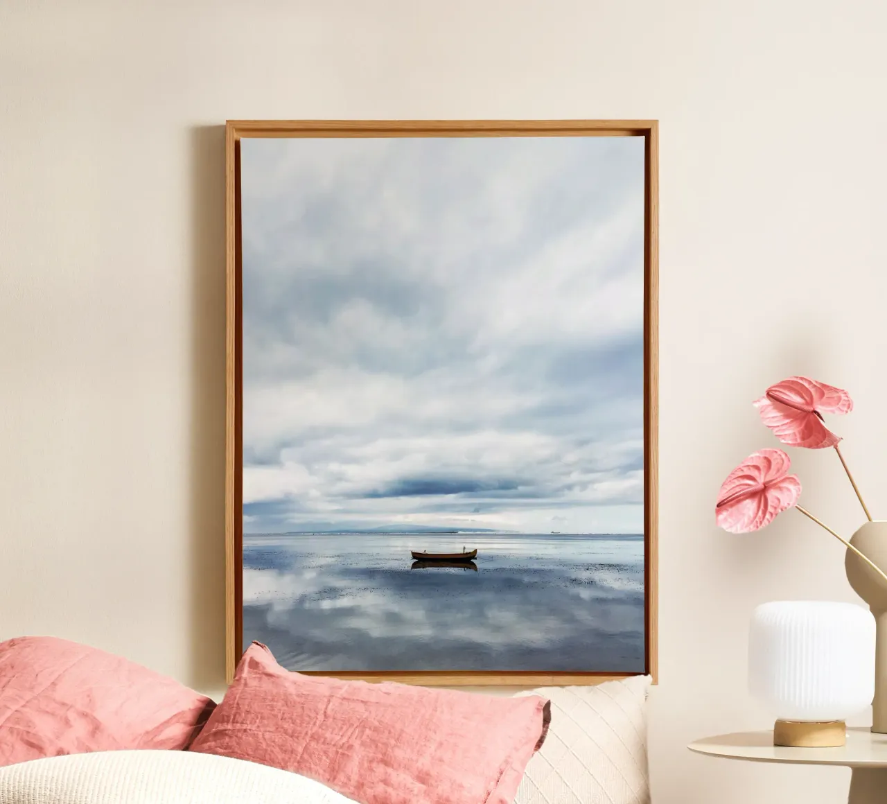 Quiete rustica tela con Cornice a cassetta da PhotoVibe Decor