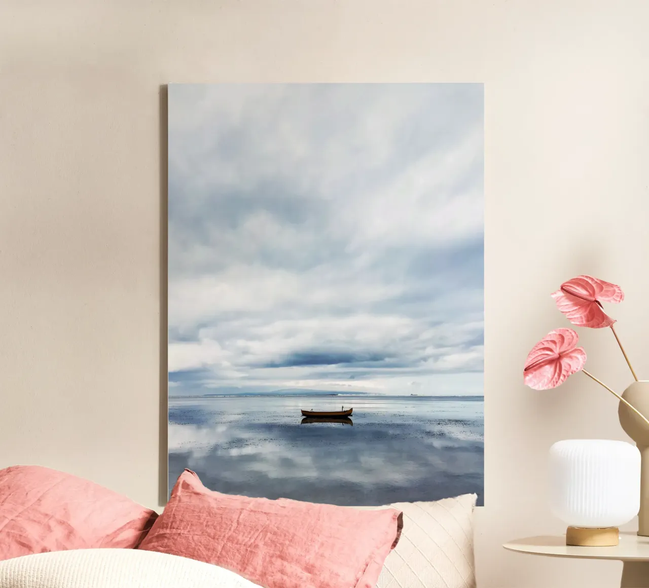 Quiete rustica tela con Cornice a cassetta da PhotoVibe Decor