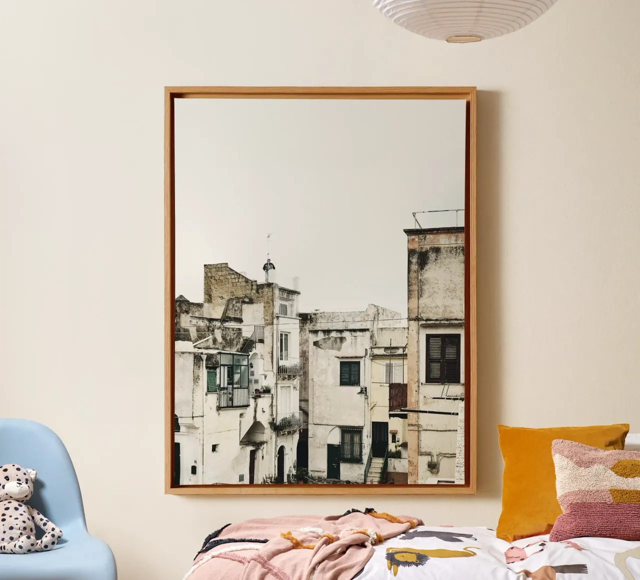 Quiete rustica tela con Cornice a cassetta da PhotoVibe Decor