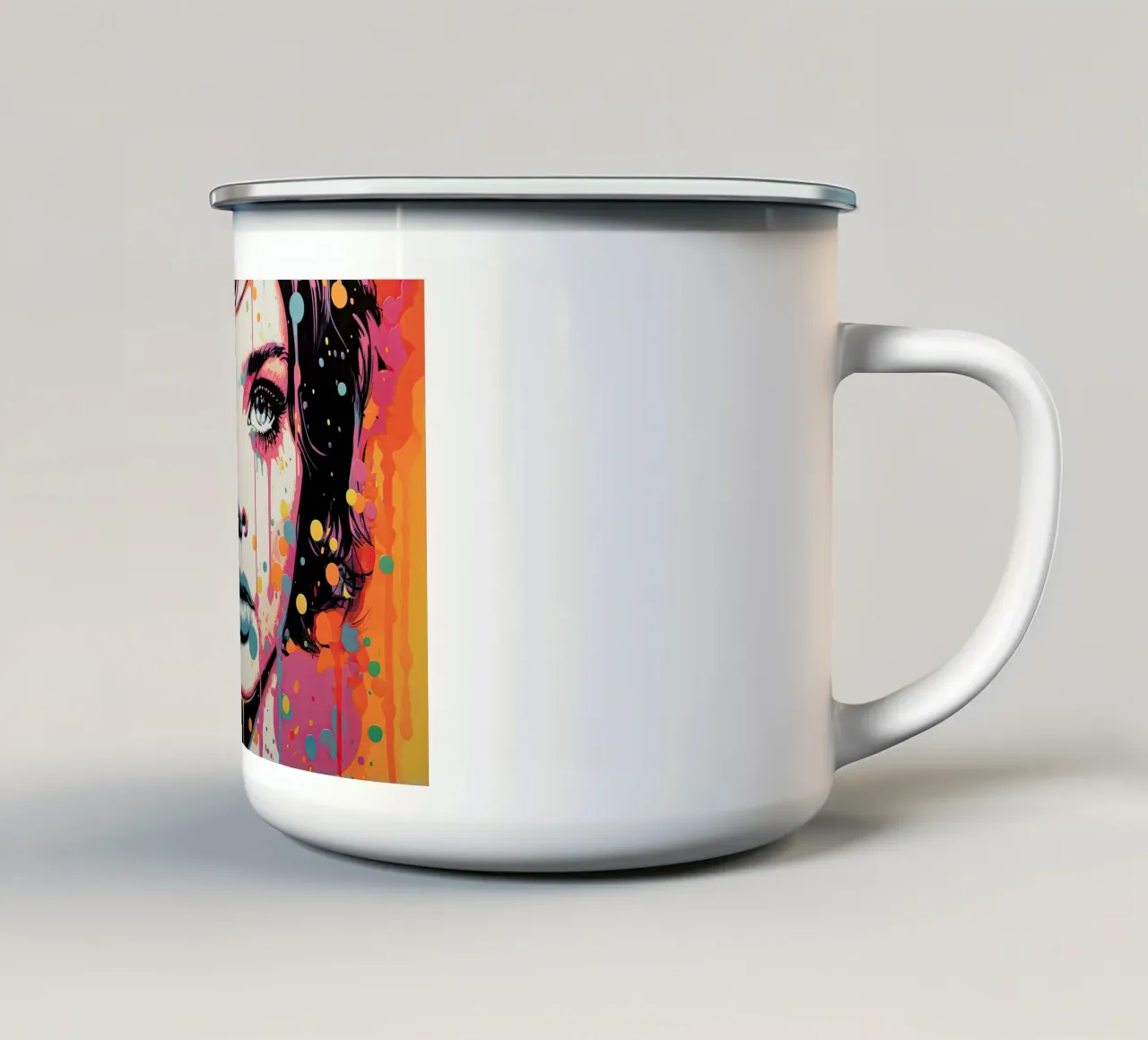 Arte da parete di Imagine tazza in smalto da Imagine