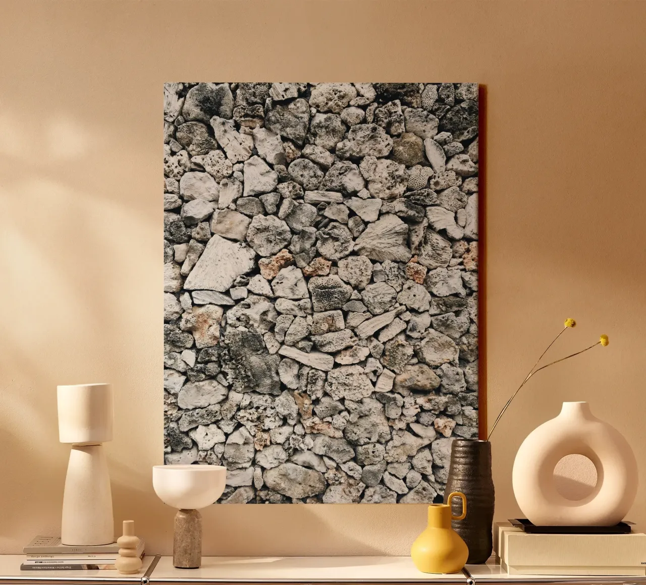 Quiete rustica tela con Cornice a cassetta da PhotoVibe Decor