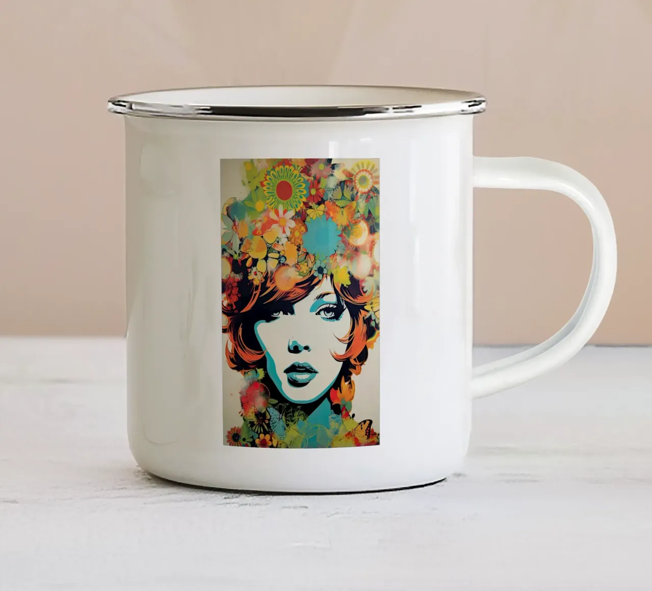 Arte da parete di Imagine tazza in smalto da Imagine