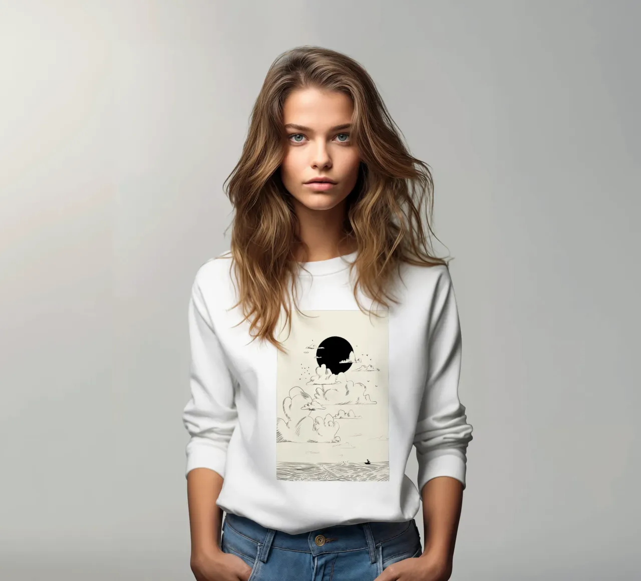 Clouds Above felpa da Graphite