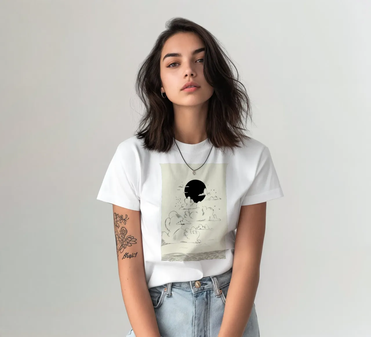Clouds Above t-shirt da Graphite