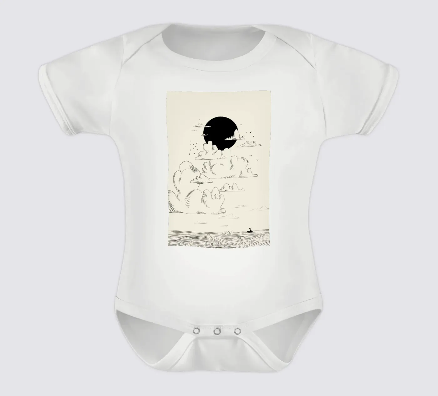 Clouds Above body bébé de Graphite