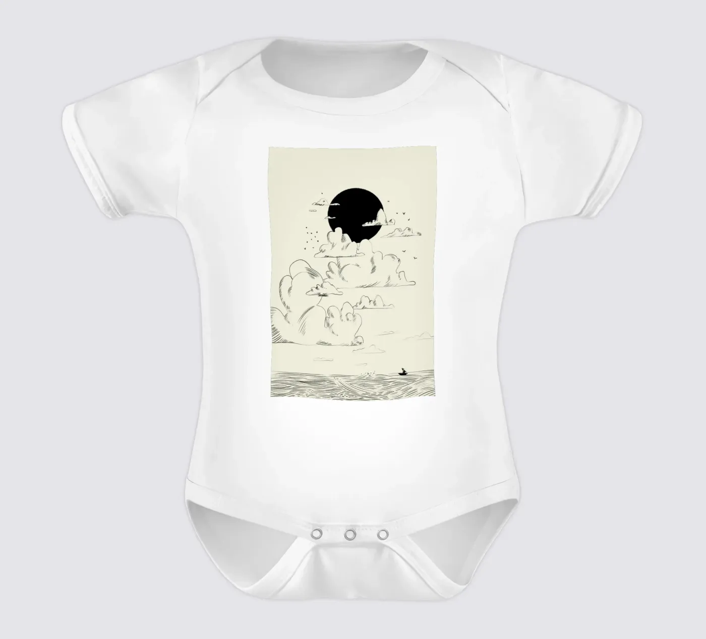 Clouds Above body bébé de Graphite