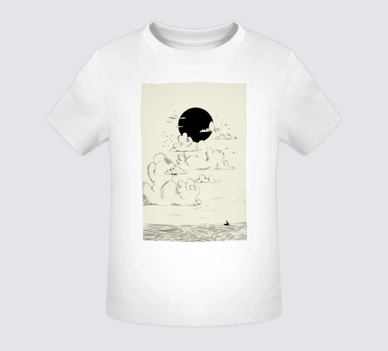 Clouds Above maglietta neonato da Graphite