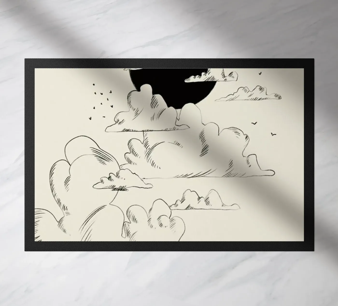 Clouds Above doormat by Graphite