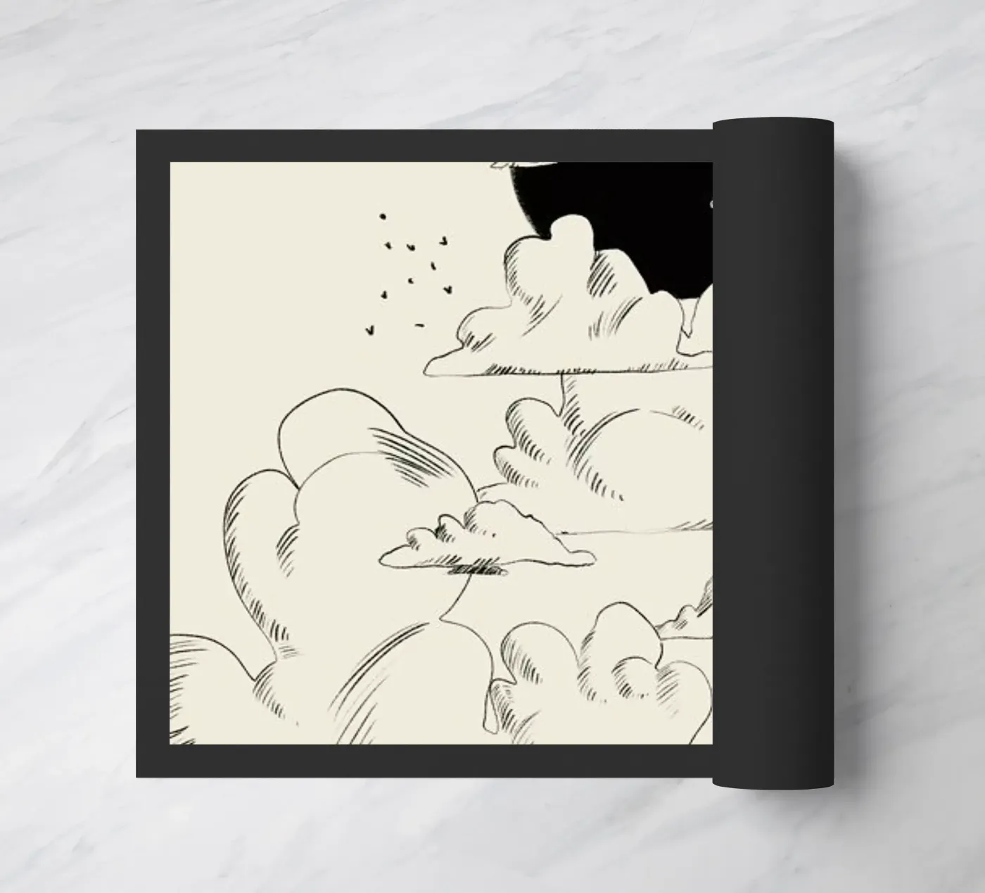 Clouds Above doormat by Graphite