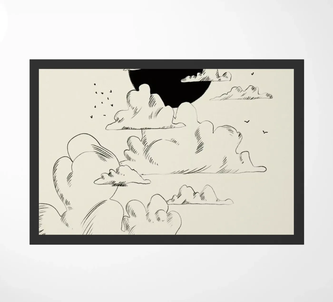 Clouds Above doormat by Graphite