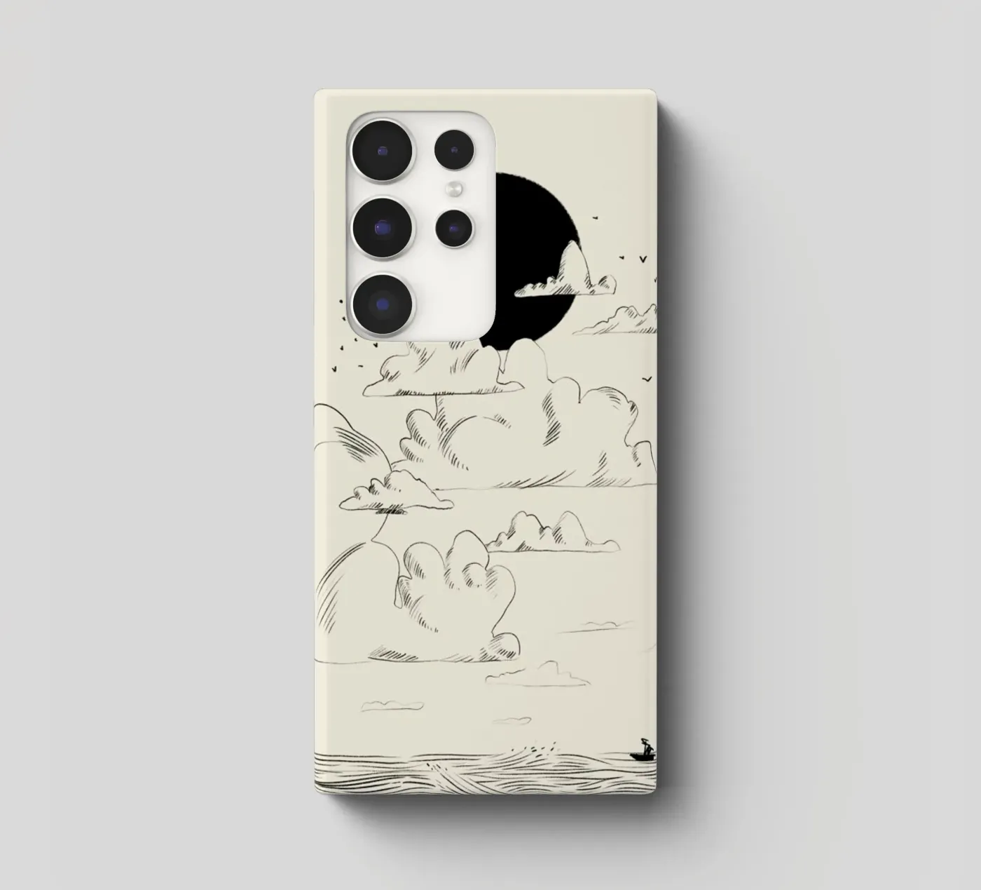 Clouds Above cover samsung da Graphite