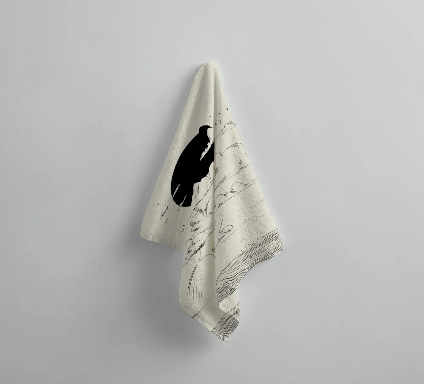 Clouds Above towel by Graphite