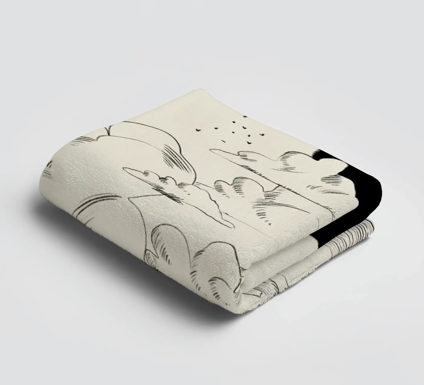 Clouds Above towel by Graphite