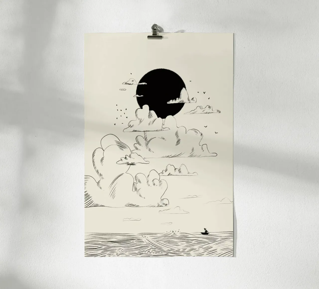 Clouds Above carta hahnemühle da Graphite