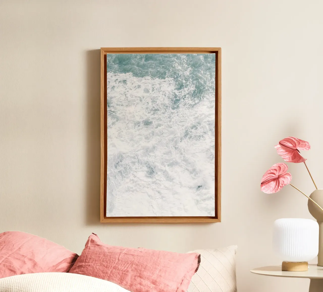 Quiete rustica tela con Cornice a cassetta da PhotoVibe Decor