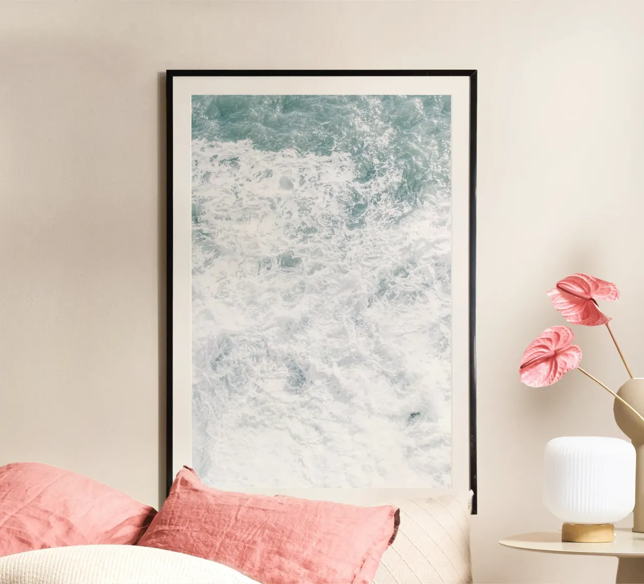 Quiete rustica poster con telaio in legno da PhotoVibe Decor