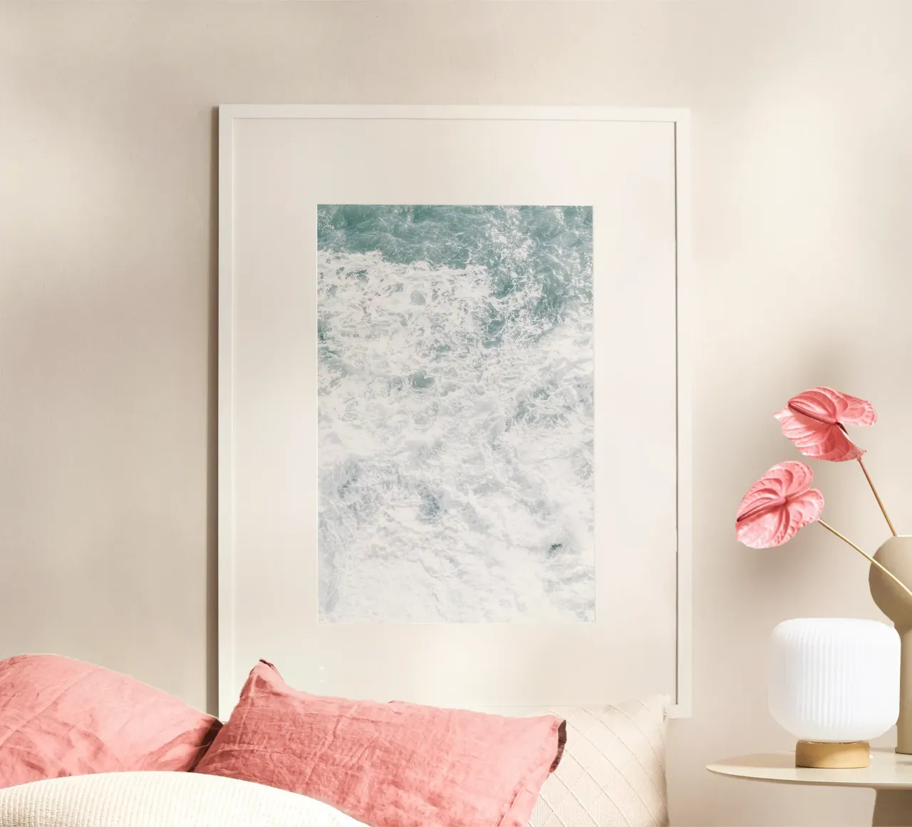 Quiete rustica poster con telaio in legno da PhotoVibe Decor