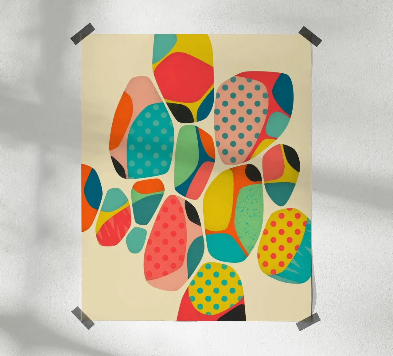 BLOOM 4 poster con telaio in legno da Jazzberry Blue