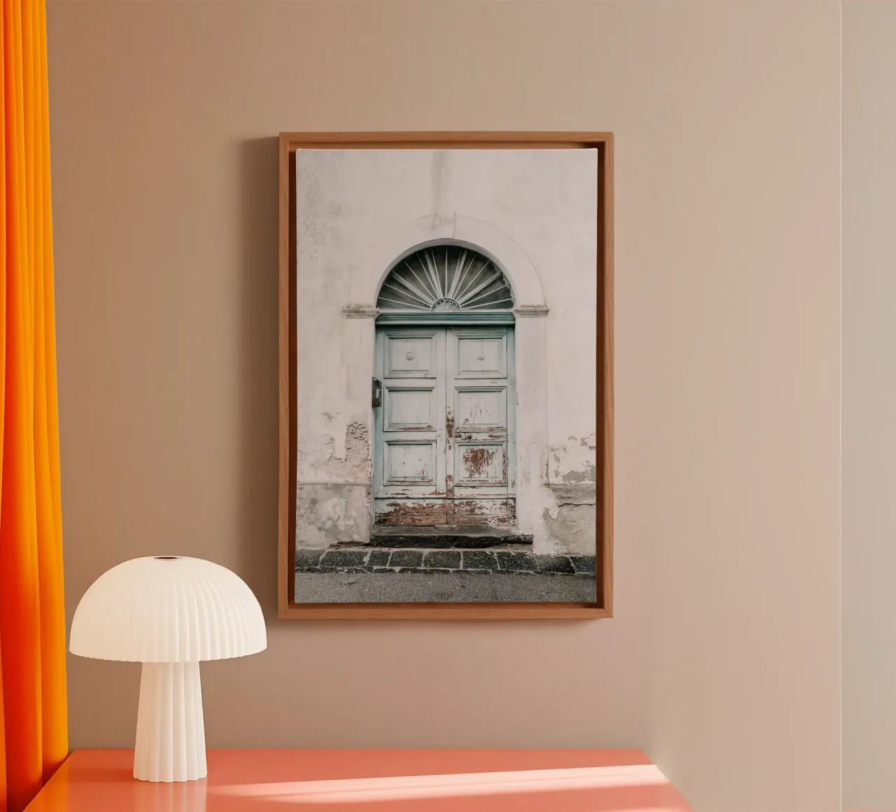Quiete rustica tela con Cornice a cassetta da PhotoVibe Decor