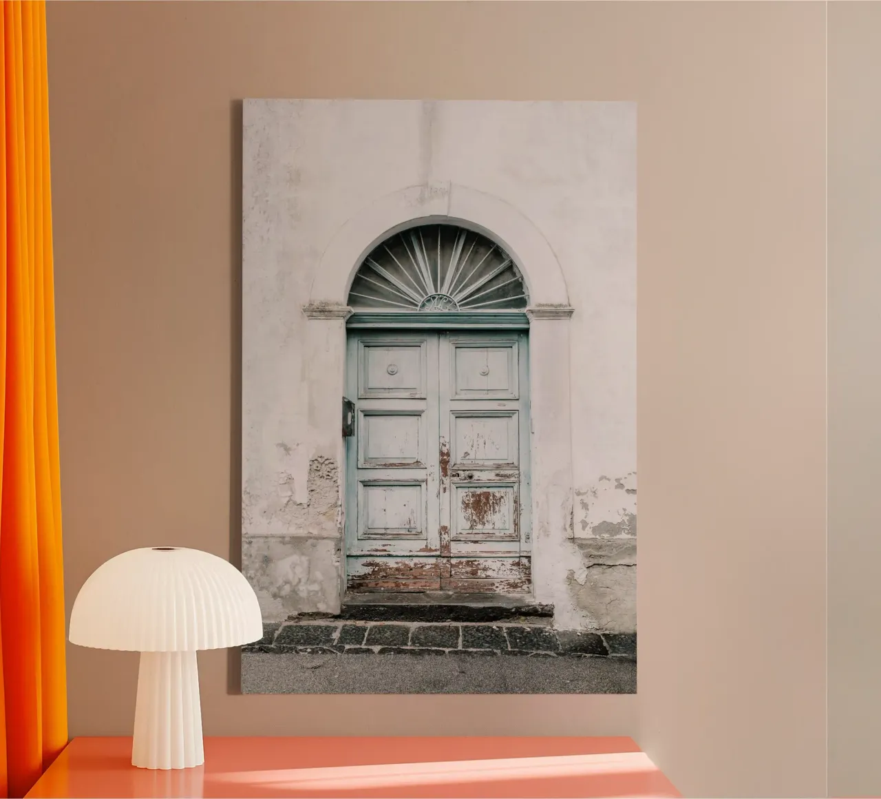 Quiete rustica tela con Cornice a cassetta da PhotoVibe Decor