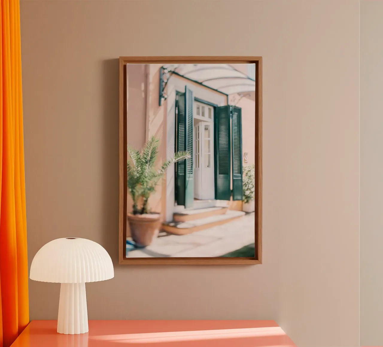 Quiete rustica tela con Cornice a cassetta da PhotoVibe Decor