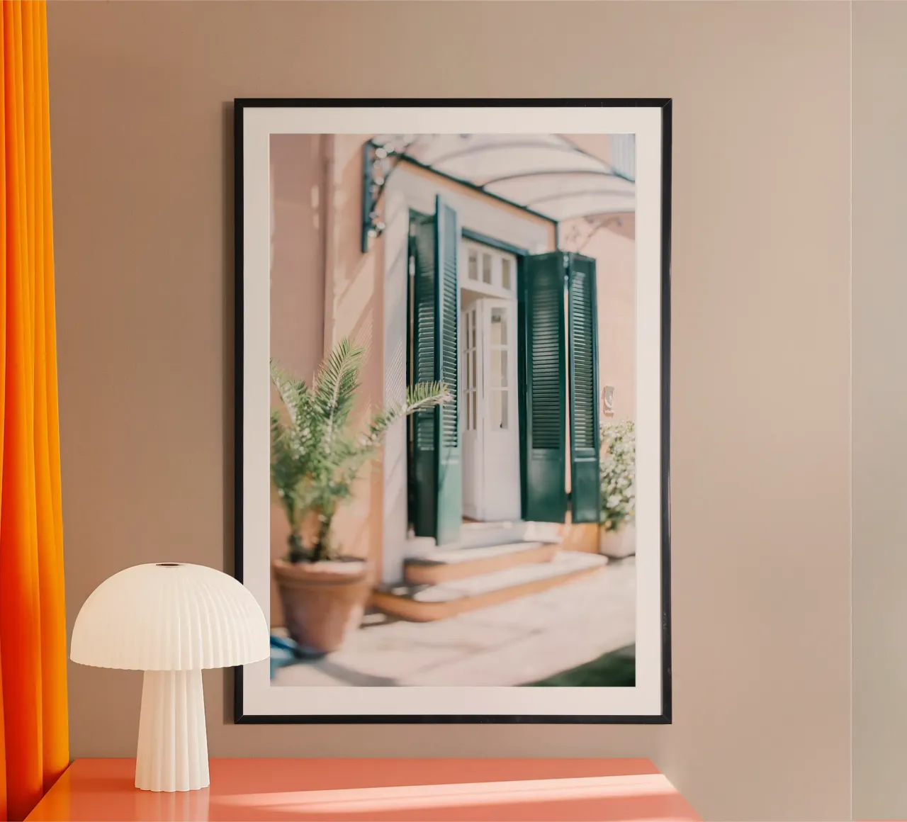 Quiete rustica poster con telaio in alluminio da PhotoVibe Decor