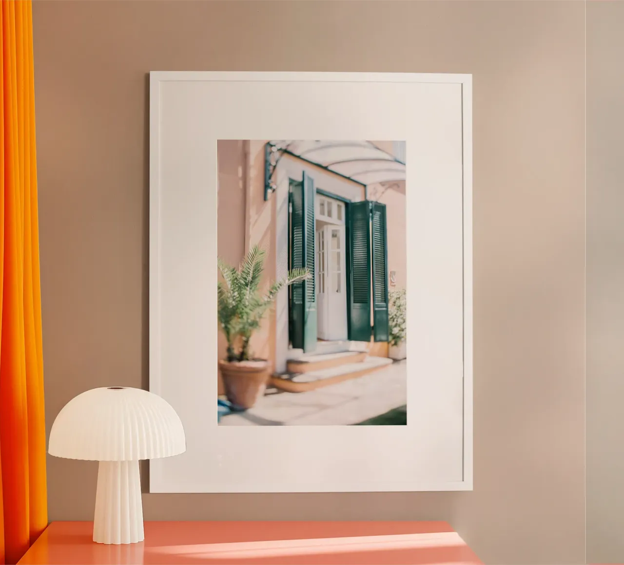 Quiete rustica poster con telaio in alluminio da PhotoVibe Decor
