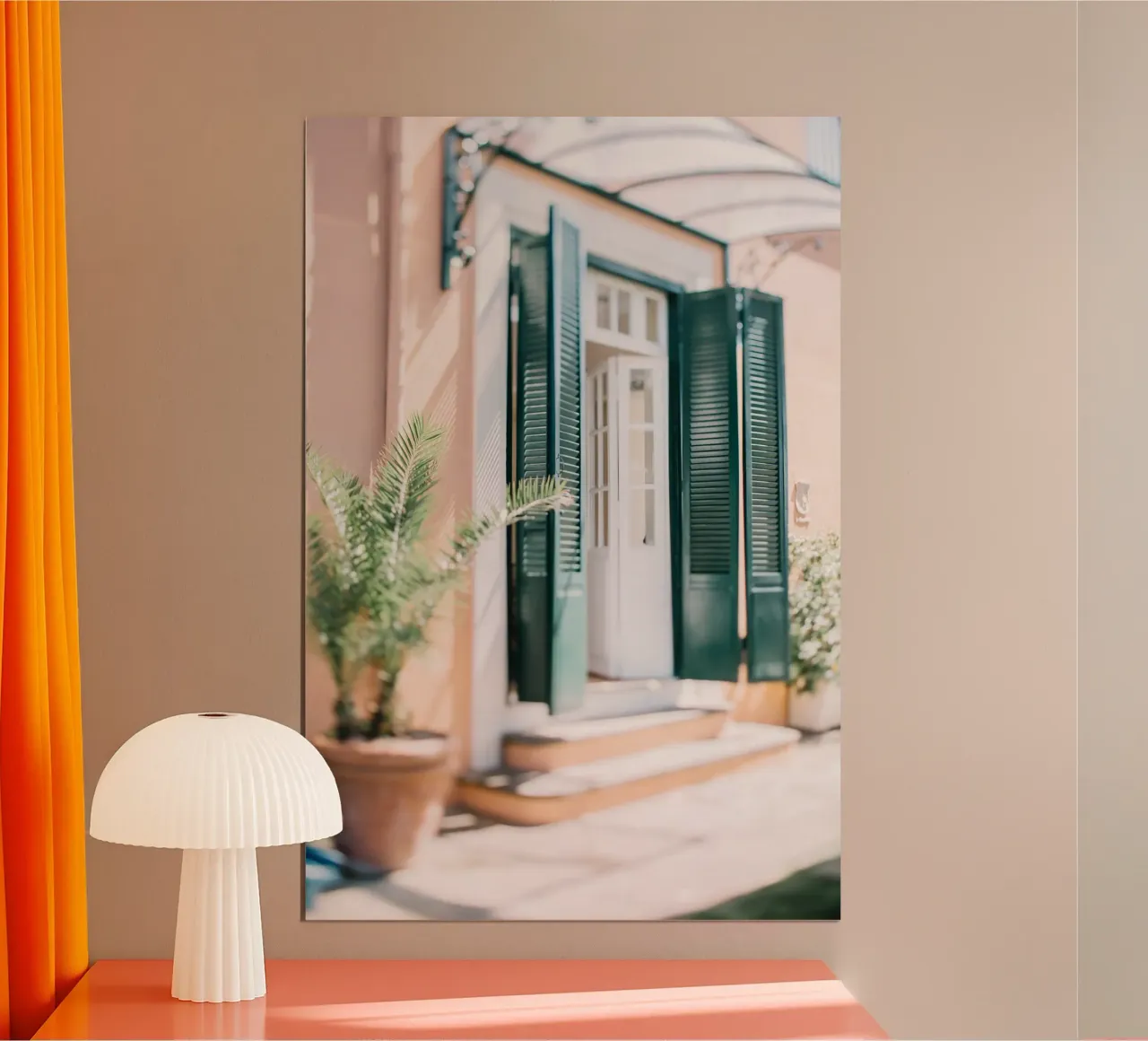 Quiete rustica poster con telaio in alluminio da PhotoVibe Decor